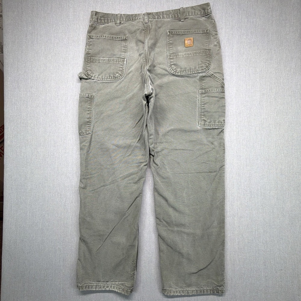 Carhartt Men's B111-MOS Olive Green Original Dungaree Fit Work Pants Size 38x32